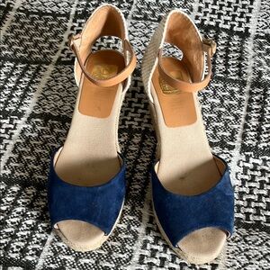 Women's Blue Espadrille Sandals